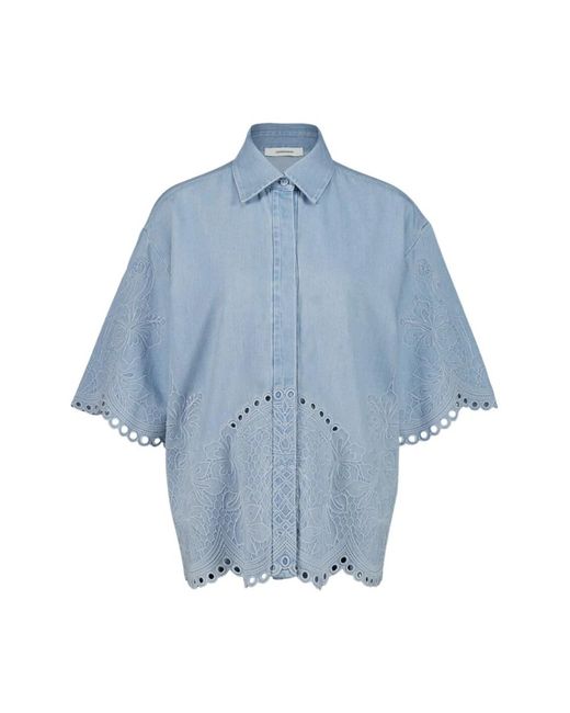 Zimmermann Denim Hemden in het Blue