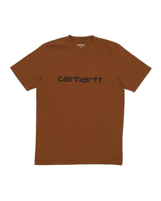 Carhartt Script tee deep h braun/schwarz in Brown für Herren