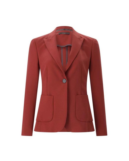 Windsor. Enkelrijige Blazer in het Red