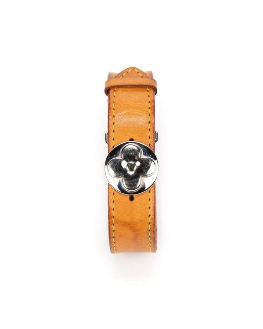 Louis Vuitton Monogramm Blumen Logo Armband In Braun Lyst