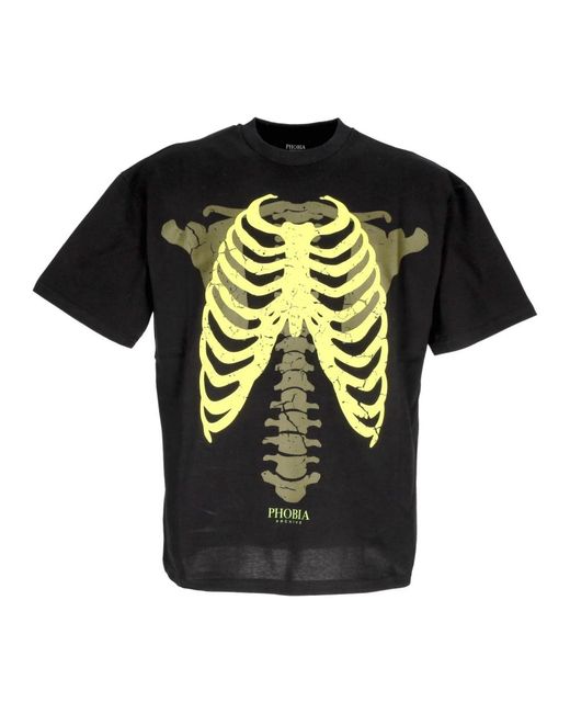 PHOBIA ARCHIVE Bones Tee in het Black voor heren