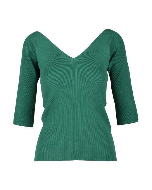 Weekend by Maxmara Green Ozean Unterjacke Dreiviertelärmel Top
