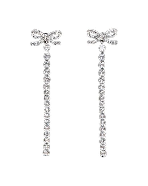Self-Portrait White Earrings