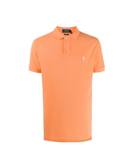 Ralph Lauren Orange Polo Shirts for men