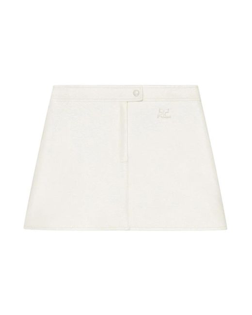 Short Skirts Courreges de color White