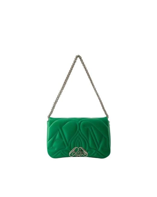 McQueen The Seal Crossbody Bag - - Leather - Green