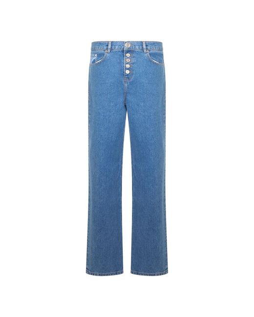 Moschino Comfortabele Wijde Denim Broek in het Blue