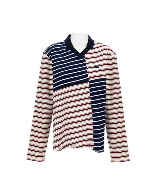 Wales Bonner Blue V-Neck Knitwear