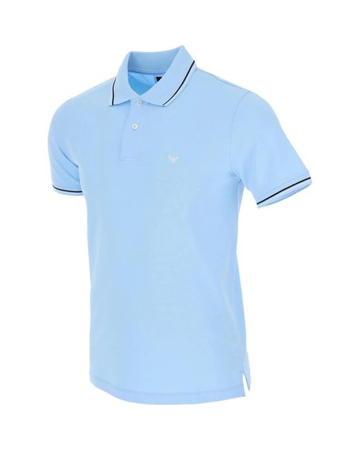 Emporio Armani Blue Polo Shirts for men