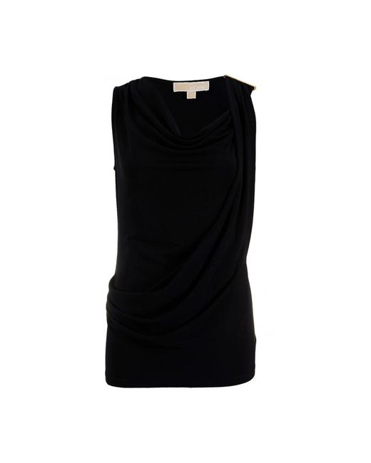 Michael Kors Black Sleeveless Tops