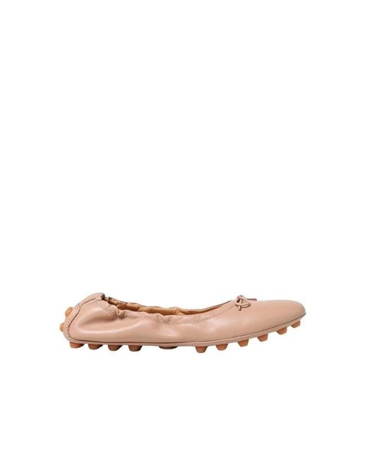 Tod's Pink Ballerina Shoes