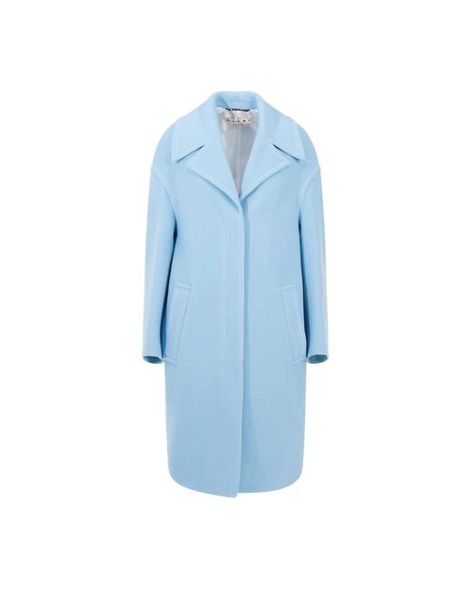 Opal cappotto in lana di Marni in Blue