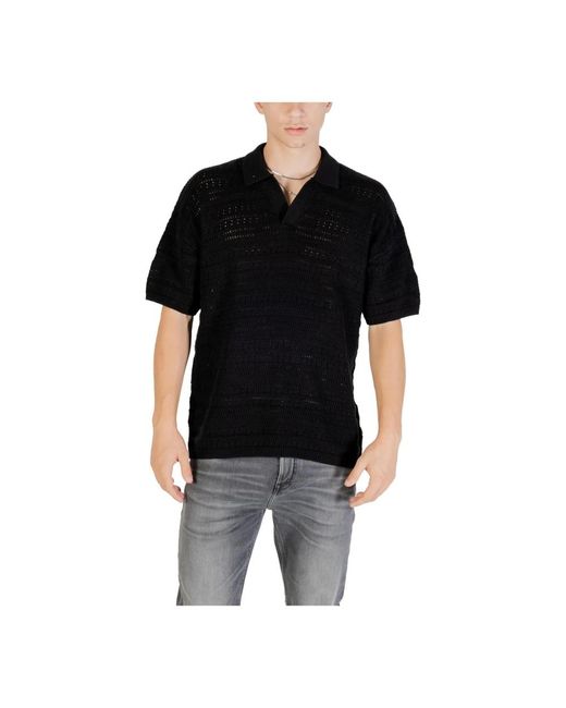 Only & Sons Zwarte V-Hals Gebreide Trui Voor Mannen in het Black voor heren