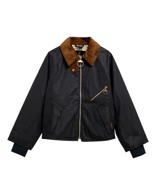 Barbour Arlene Waxed Jacket in het Black