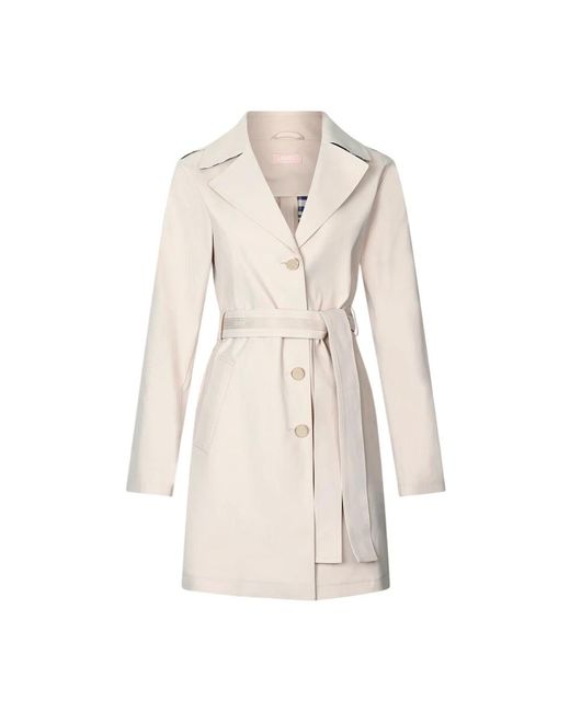 Liu Jo Belted Coats in het Natural