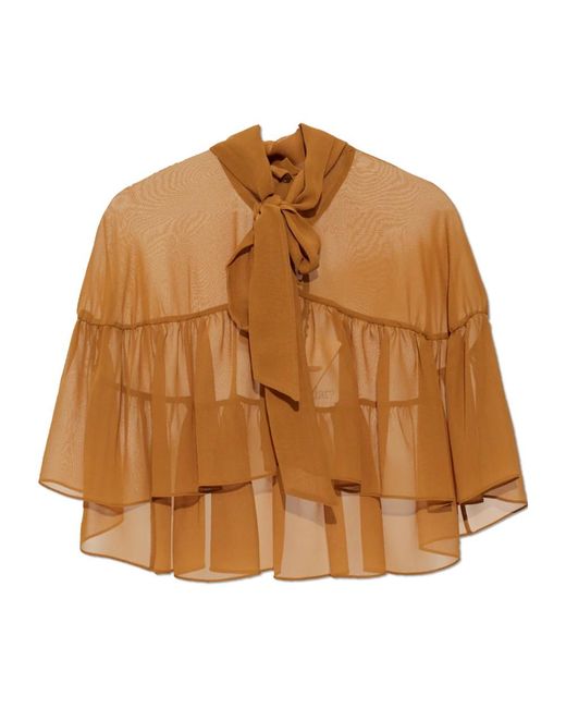 Max Mara Brown Blouses