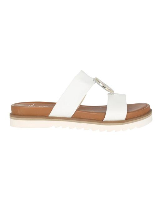 Ara Schoenen ,Wit ,Witte Slide Sandaal Voor Vrouwen in het White