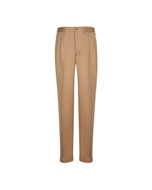 Dell'Oglio Natural Straight Trousers for men