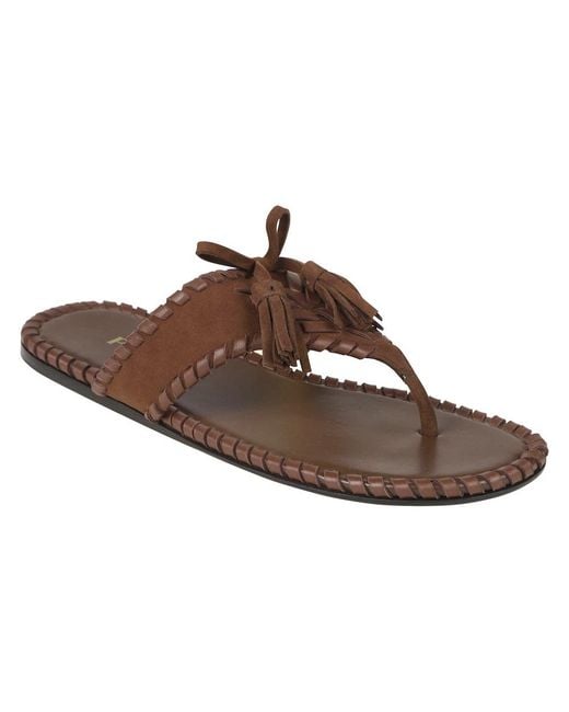Prada Brown Flip Flops