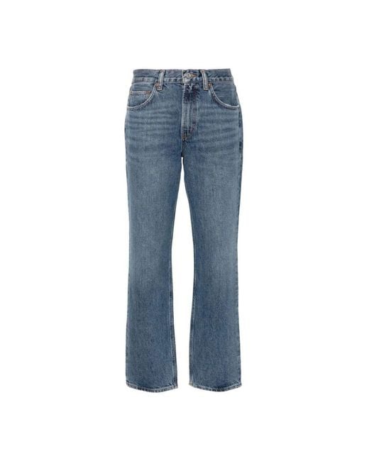 Straight Jeans Agolde en coloris Blue