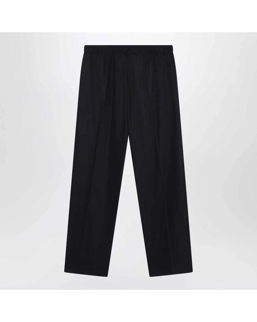 Balenciaga Blue Straight Trousers for men