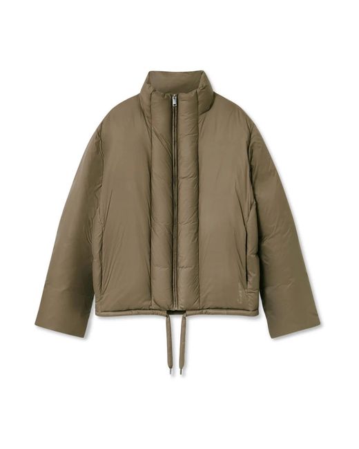Axel Arigato Jassen ,Bruin ,Nylon Lunar Puffer Jacket in het Green voor heren