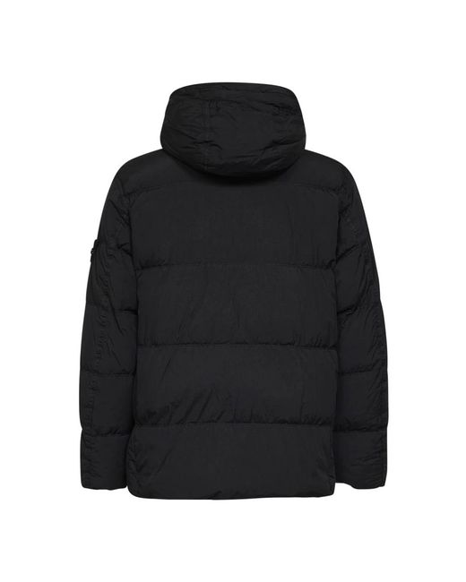 Stone Island Black Winter Jackets for men