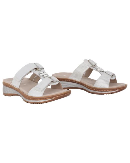 Ara Schoenen ,Wit ,Suède Witte Damessandaal Voor De Zomer in het White