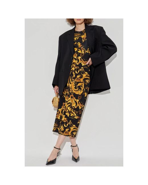 Versace Jeans Couture Metallic Midi Skirts