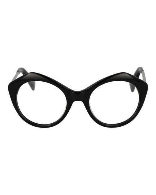 Yohji Yamamoto Black Metal & Plastic Glasses (Frames) Accessory