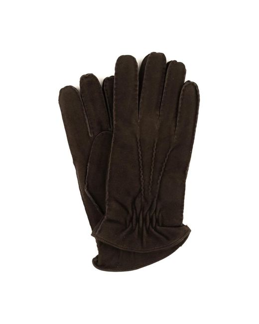 Orciani Black Gloves for men