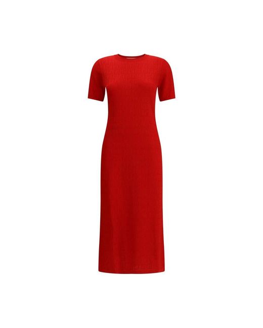 Fendi Midi Dresses in het Red