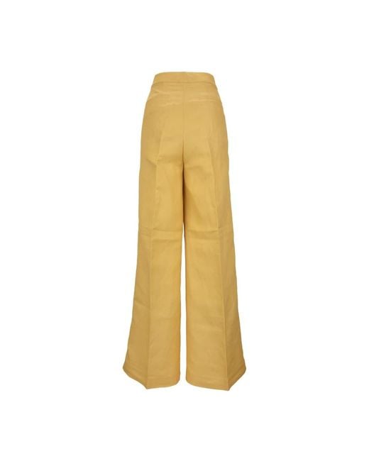 Ralph Lauren Yellow Wide Trousers