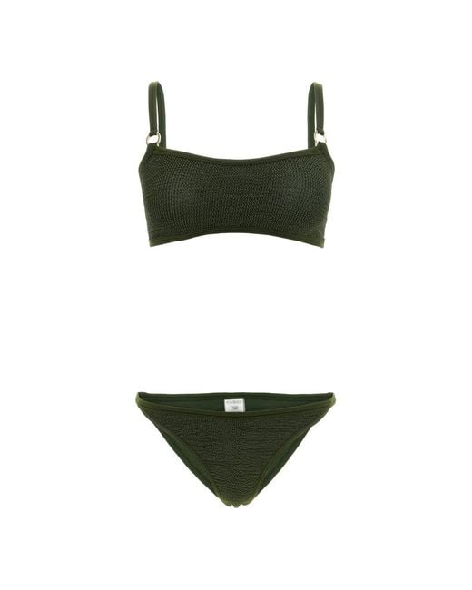 Hunza G Green Bikinis