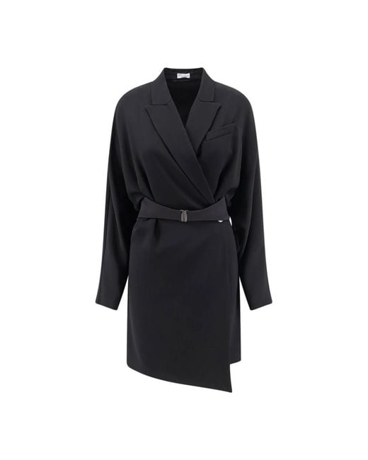 Brunello Cucinelli Black Wrap Dresses