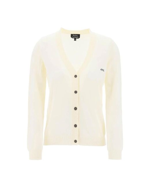 A.P.C. White Cardigans