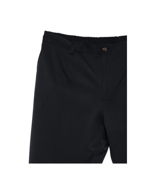Dolce & Gabbana Black Cropped Trousers for men