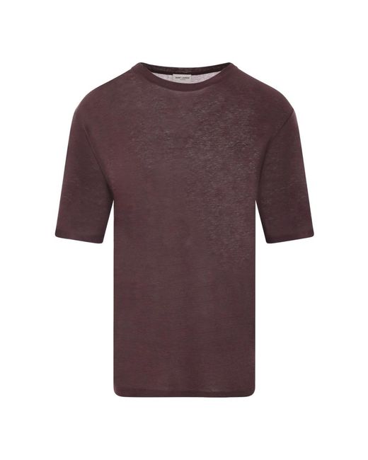 Saint Laurent Purple T-Shirts for men