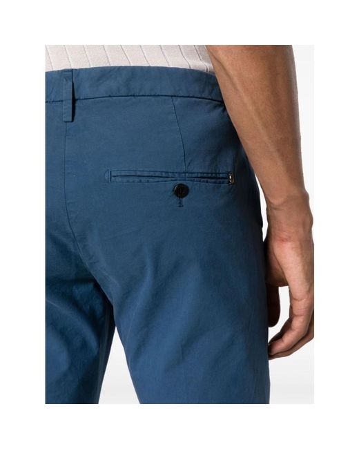Dondup Blue Slim-Fit Trousers for men