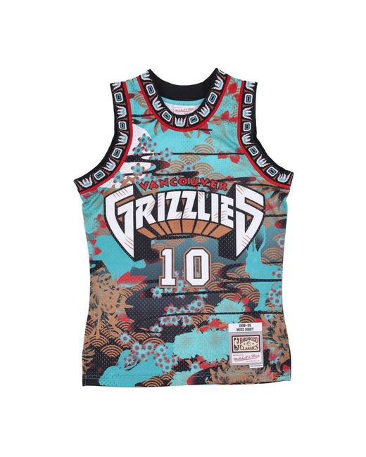 Mitchell & Ness Fitness ,Veelkleurig ,Polyester Basketbal Tanktop Swingman Jersey 1998 in het Blue voor heren