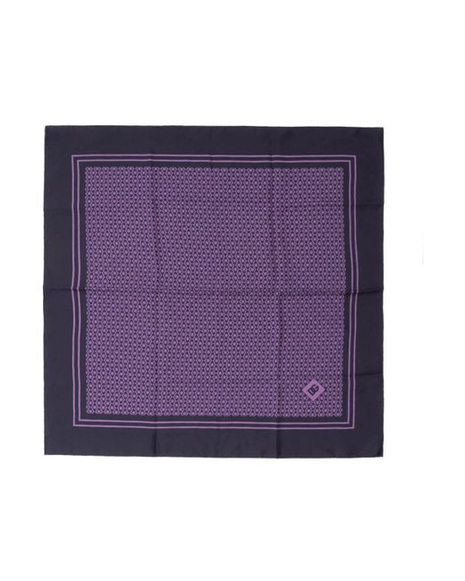 Dolce & Gabbana Purple Silk Taschino Clutch Bag for men