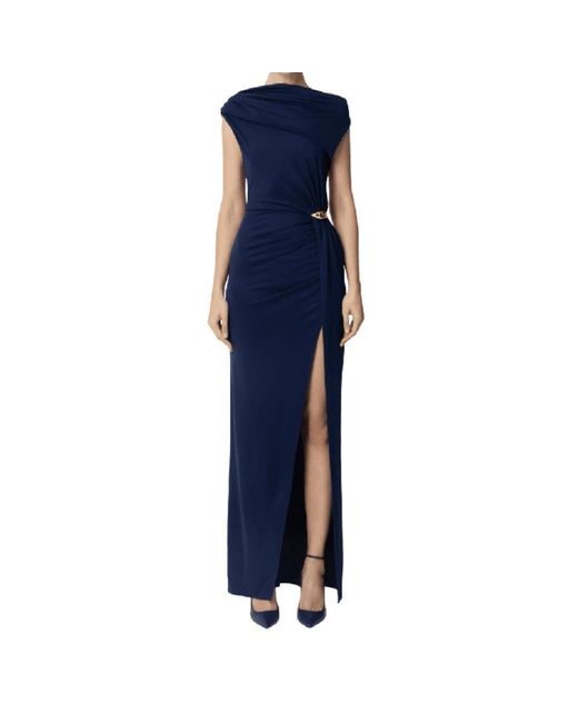 Maxi Dresses Elisabetta Franchi de color Blue
