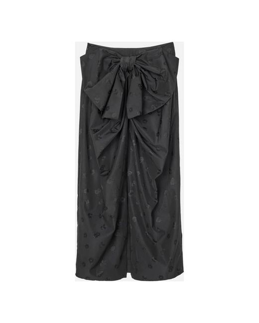 CECILIE BAHNSEN Gray Midi Skirts