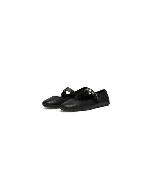 Candice Cooper Black Ballerina Shoes