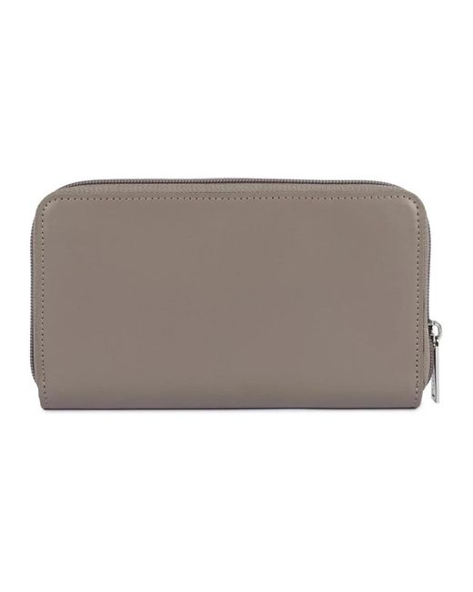 Lancaster Brown Leder Kartenhalter Geldbörse Glatter Stil