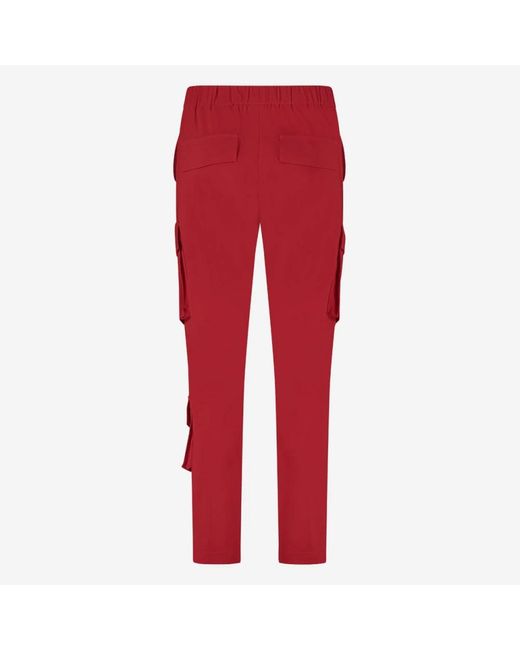 Trousers > slim-fit trousers Jane Lushka en coloris Red