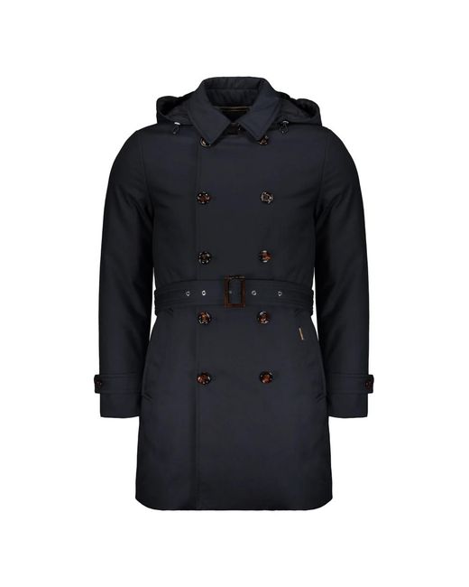 Moorer Waterproof Padded Jacket in het Blue voor heren