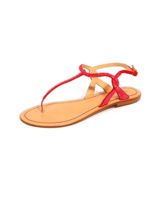 Maliparmi Pink Flat Sandals