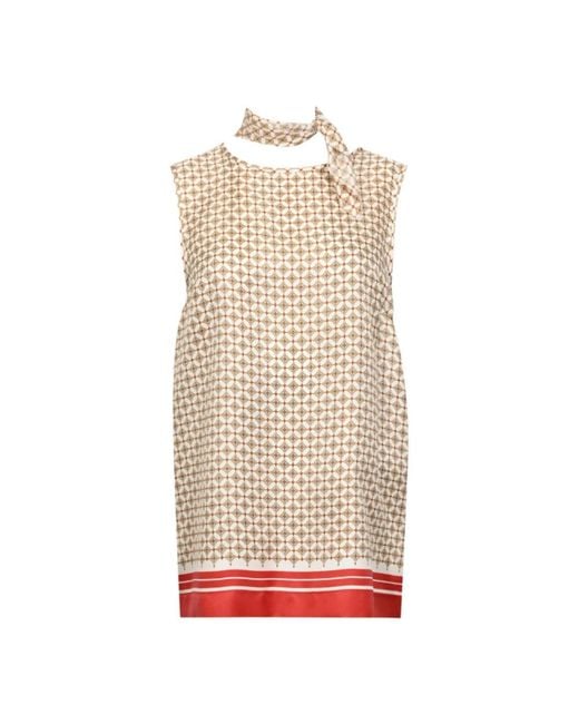 Max Mara Overhemden ,Veelkleurig ,Scatola Top in het Natural