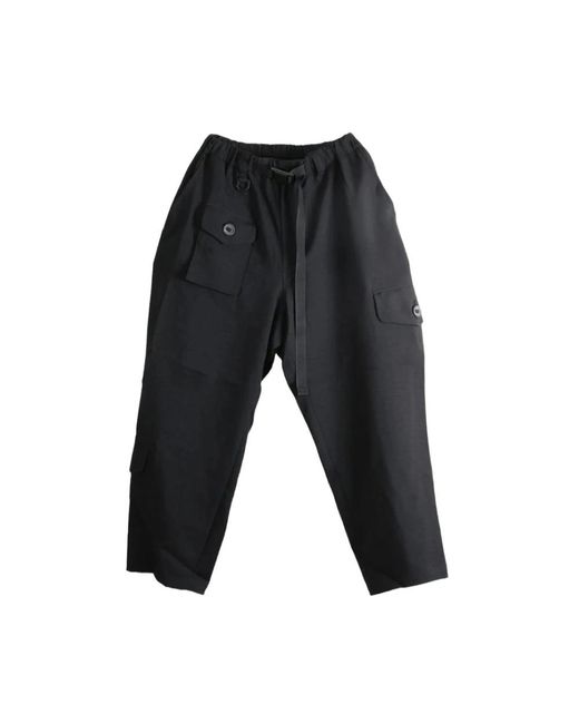 Y-3 Black Wide Trousers for men